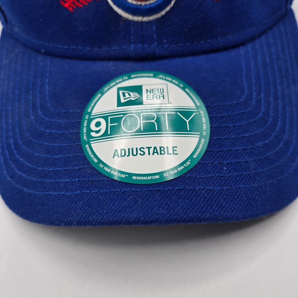 New Era Chicago Cubs Hat Mens OSFM Blue 2016 World Series Champions 9FORTY Cap - Picture 4 of 8